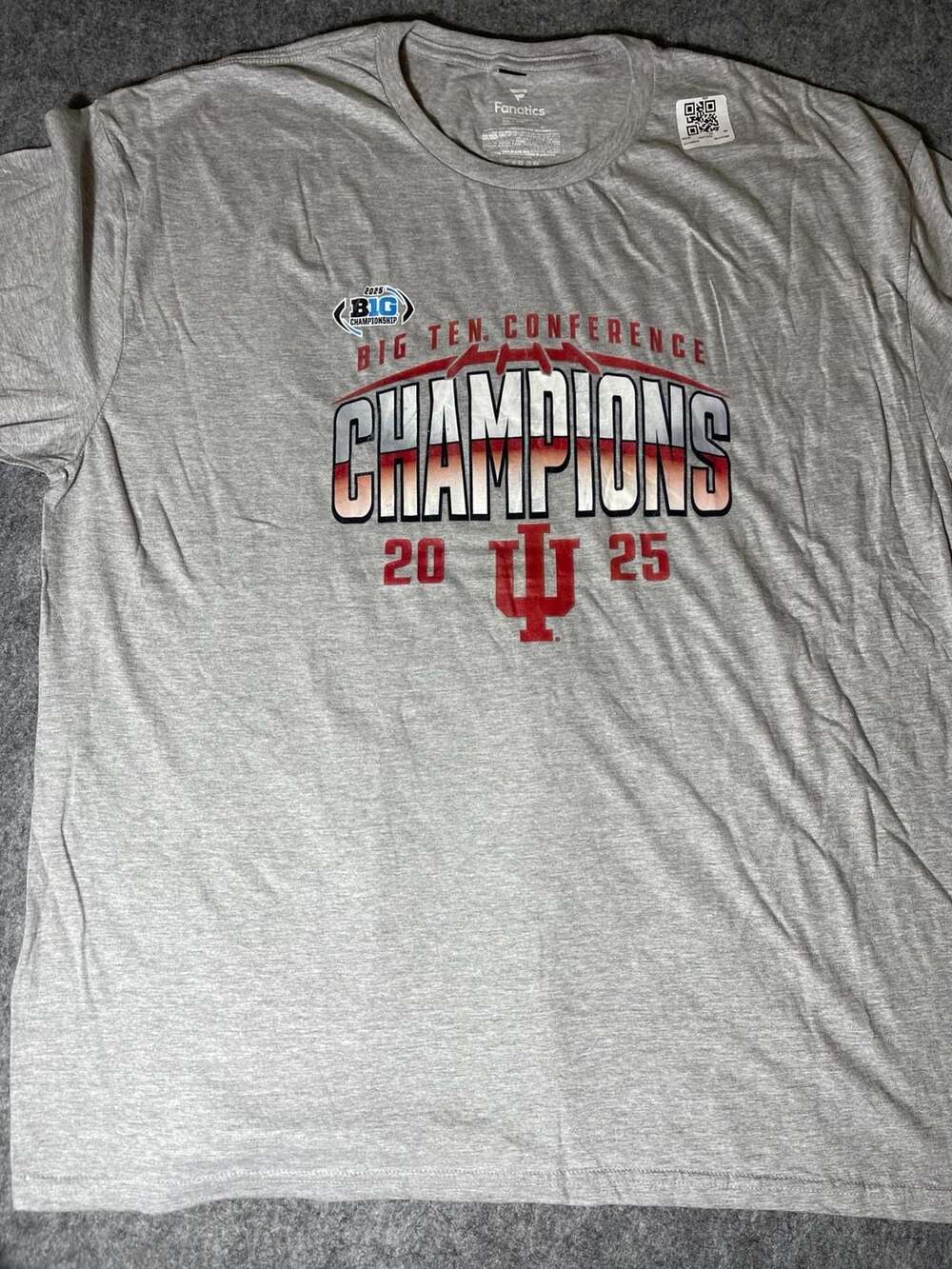 Indiana Hoosiers 2025 Big Ten Conference Champions T-Shirt